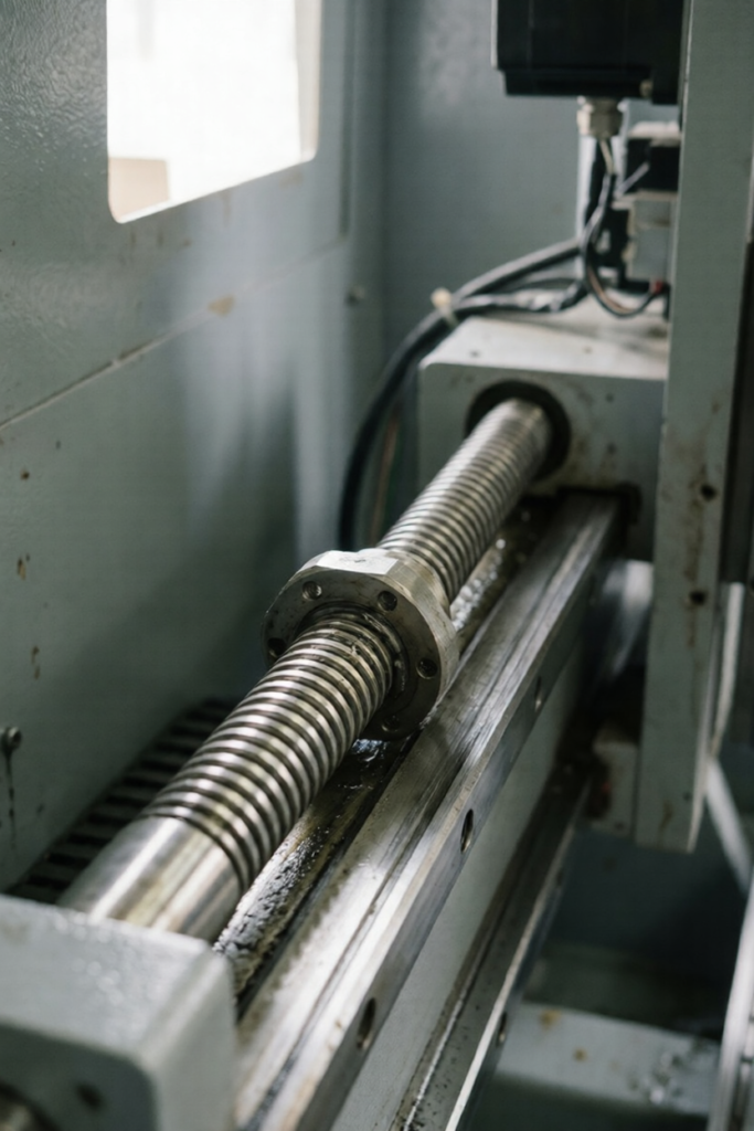 Trapezoidal lead screw application in industrial linear actuator machine for motion control