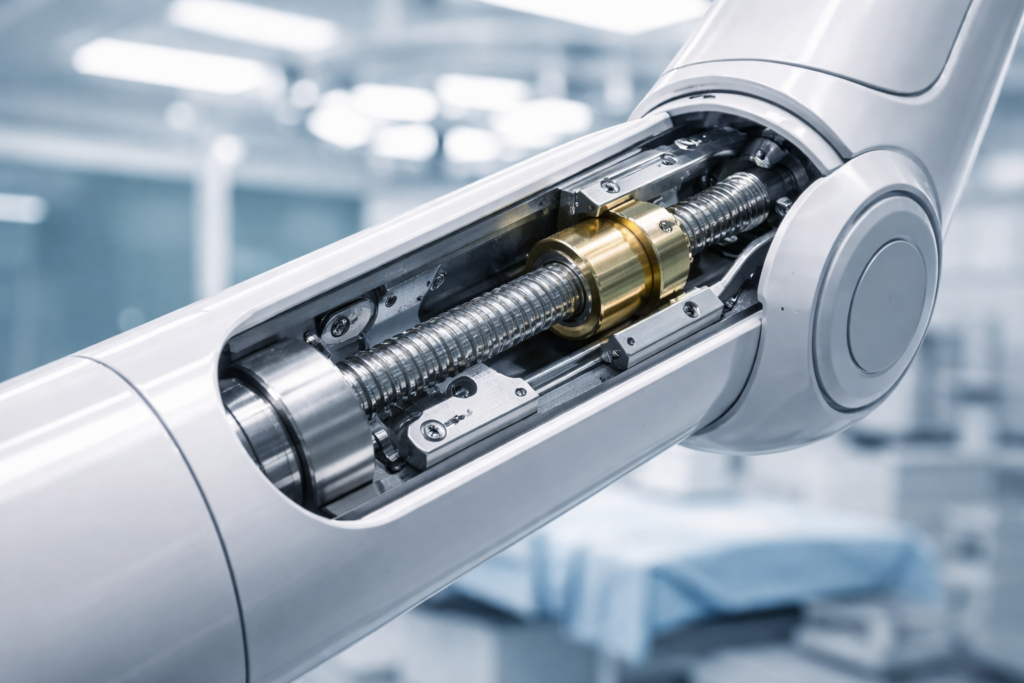 robotic arm mechanism in detail